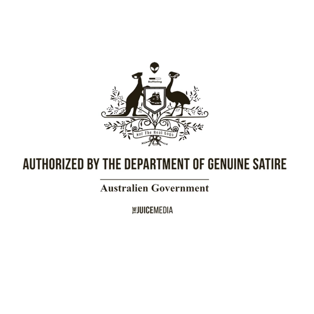 DEPT OF GENUINE SATIRE - UNISEX TEE - WHITE