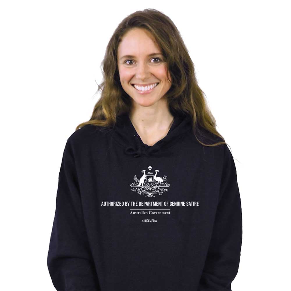 DEPT OF GENUINE SATIRE - HOODIE - BLACK