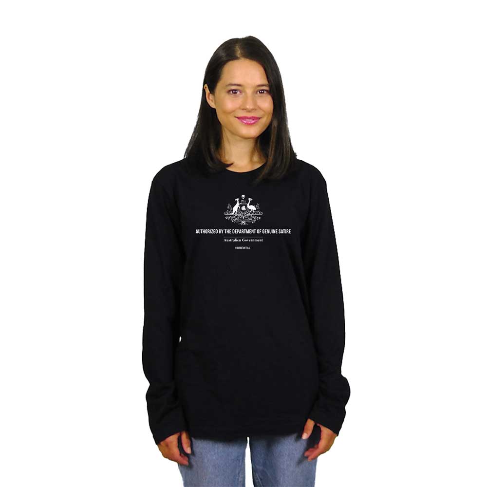 DEPT OF GENUINE SATIRE - LONG SLEEVE - BLACK