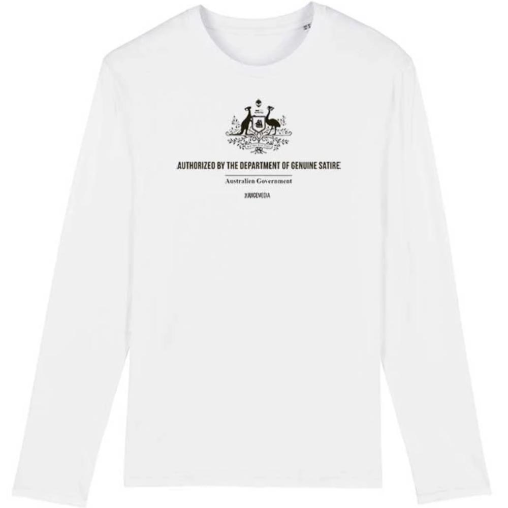 DEPT OF GENUINE SATIRE - LONG SLEEVE - WHITE