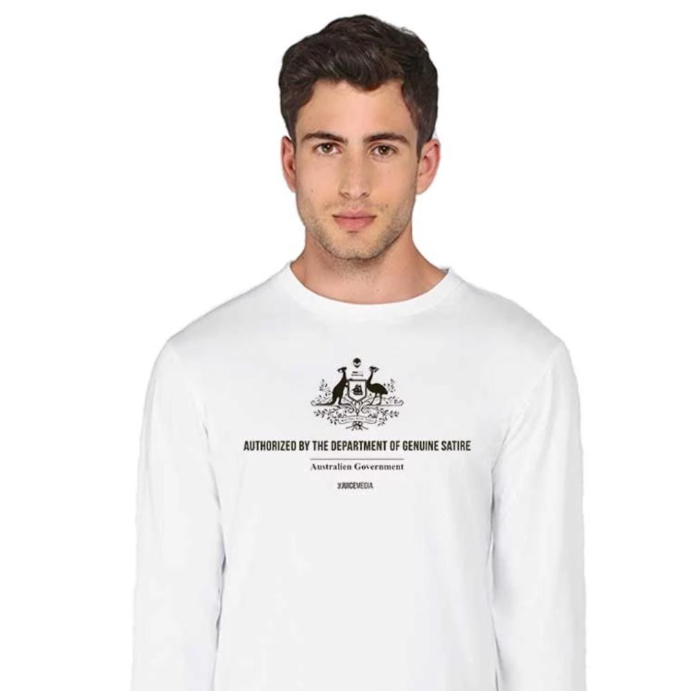 DEPT OF GENUINE SATIRE - LONG SLEEVE - WHITE