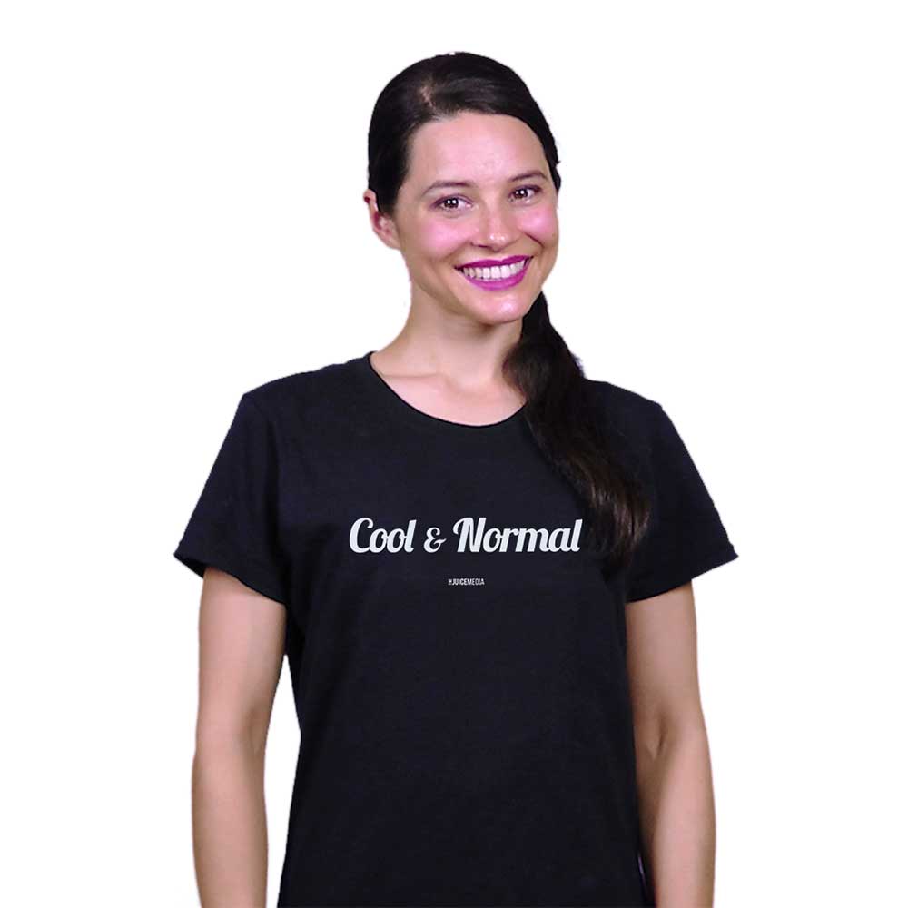 COOL & NORMAL - UNISEX TEE - BLACK