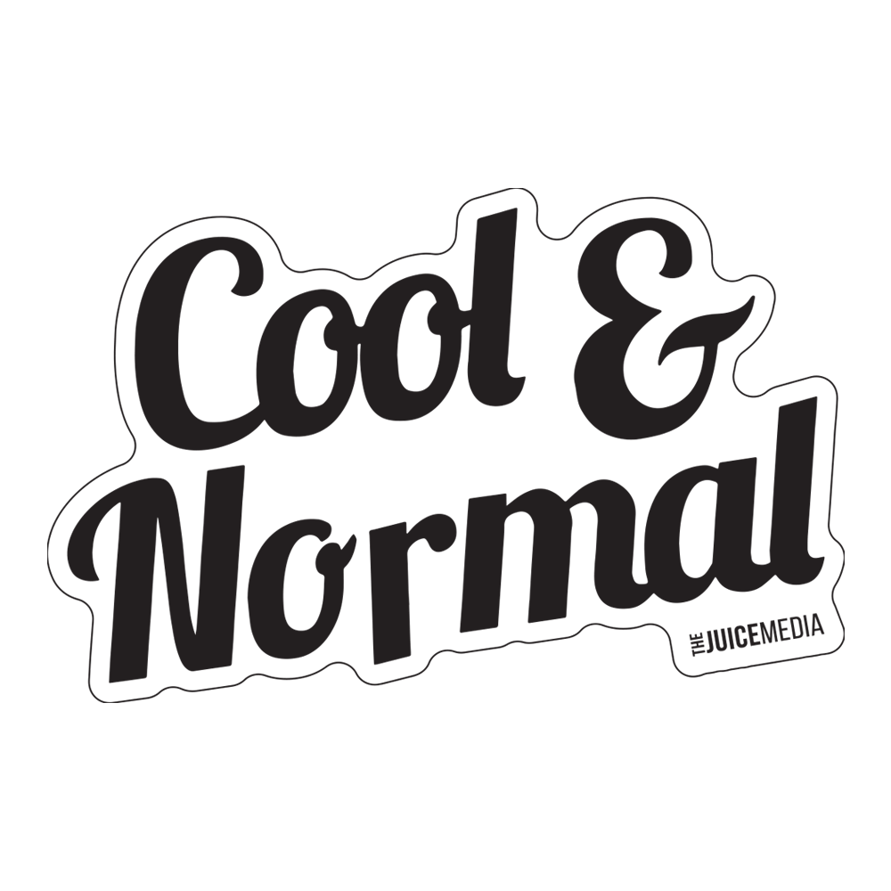 COOL AND NORMAL - STICKER