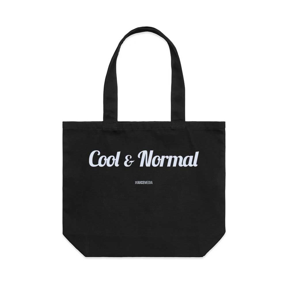Black Tote Bag- Cool & Normal
