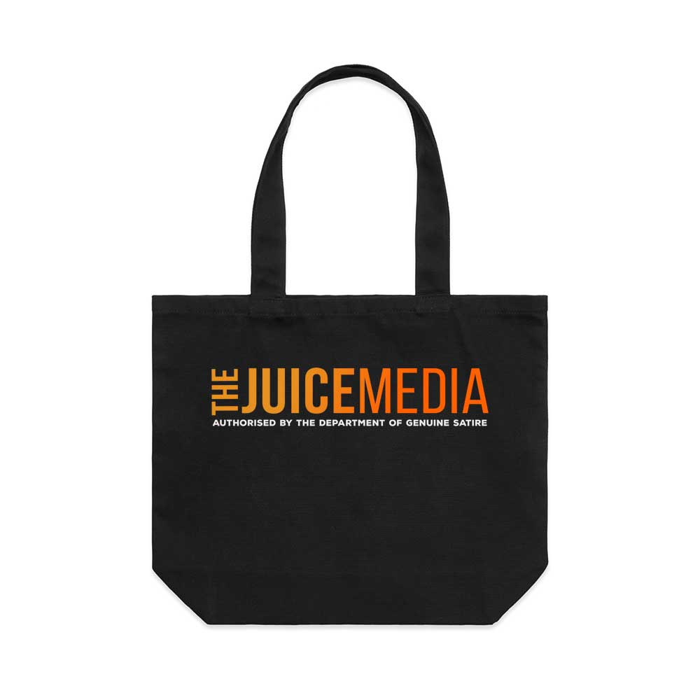 Black Juice Tote Bag