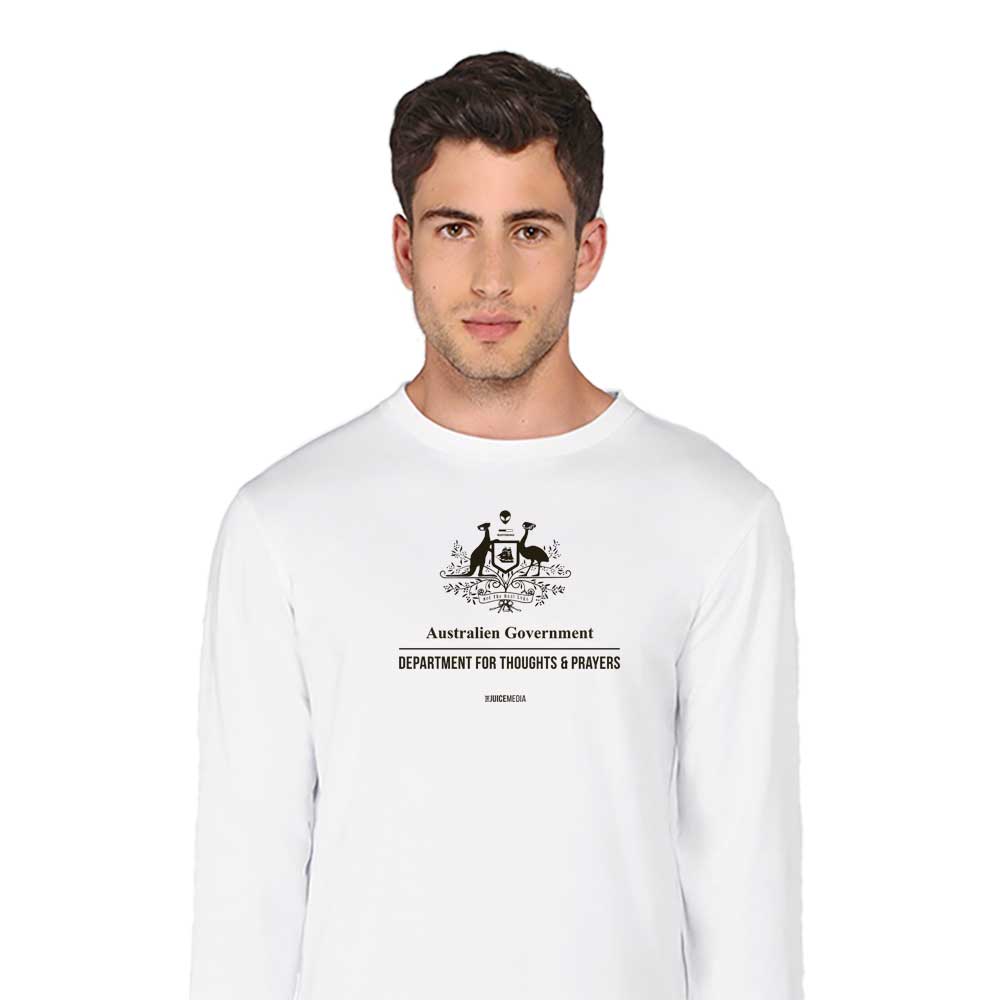 DEPT FOR THOUGHTS & PRAYERS - LONG SLEEVE - WHITE