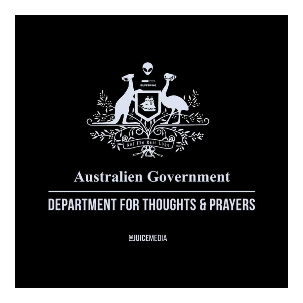 DEPT FOR THOUGHTS & PRAYERS - UNISEX TEE - BLACK